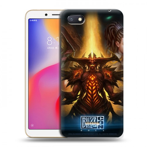 Дизайнерский силиконовый с усиленными углами чехол для Xiaomi RedMi 6A Diablo