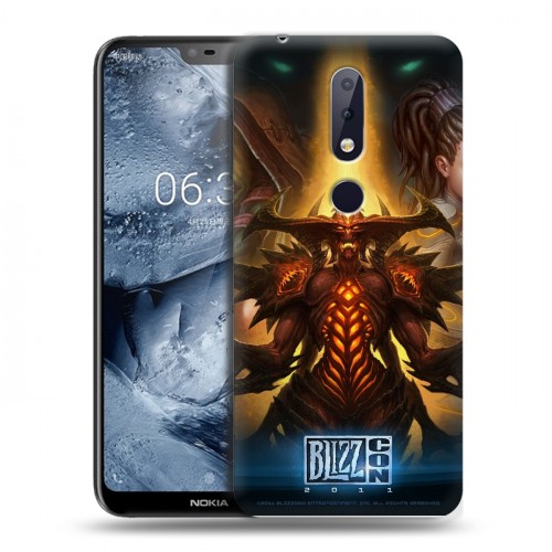 Дизайнерский пластиковый чехол для Nokia 6.1 Plus Diablo