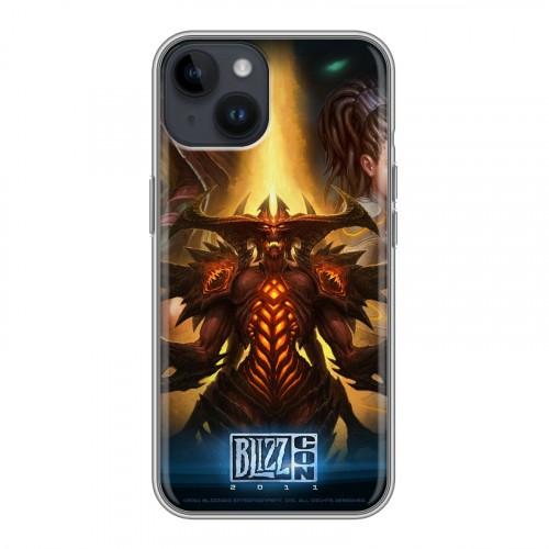 Дизайнерский пластиковый чехол для Iphone 14 Diablo