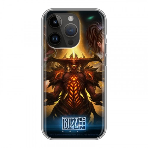 Дизайнерский силиконовый чехол для Iphone 14 Pro Diablo