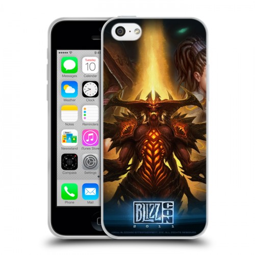 Дизайнерский пластиковый чехол для Iphone 5c Diablo