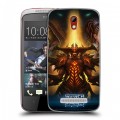 Дизайнерский пластиковый чехол для HTC Desire 500 Diablo