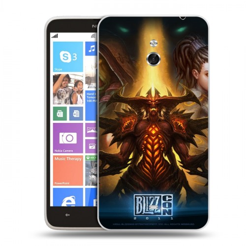 Дизайнерский пластиковый чехол для Nokia Lumia 1320 Diablo