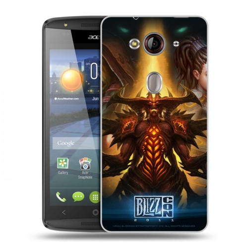 Дизайнерский пластиковый чехол для Acer Liquid E3 Diablo