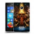 Дизайнерский пластиковый чехол для Microsoft Lumia 435 Diablo