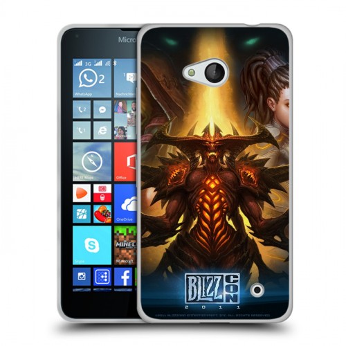 Дизайнерский пластиковый чехол для Microsoft Lumia 640 Diablo