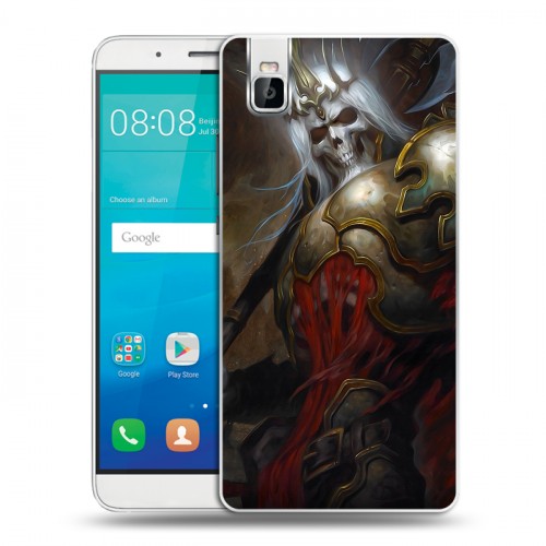 Дизайнерский пластиковый чехол для Huawei ShotX Diablo