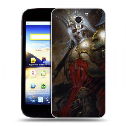 Дизайнерский пластиковый чехол для ZTE Blade A510 Diablo