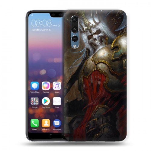 Дизайнерский силиконовый с усиленными углами чехол для Huawei P20 Pro Diablo