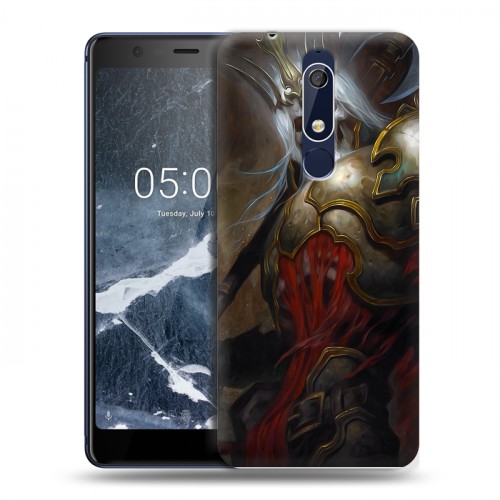 Дизайнерский пластиковый чехол для Nokia 5.1 Diablo