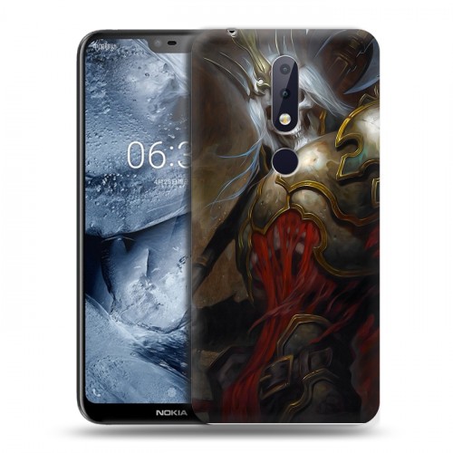 Дизайнерский пластиковый чехол для Nokia 6.1 Plus Diablo