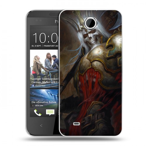 Дизайнерский пластиковый чехол для HTC Desire 300 Diablo