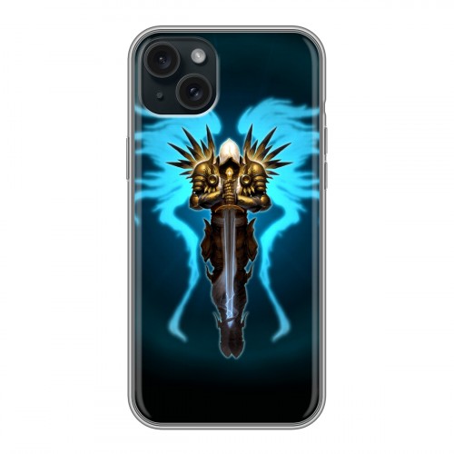 Дизайнерский силиконовый чехол для Iphone 15 Plus Diablo