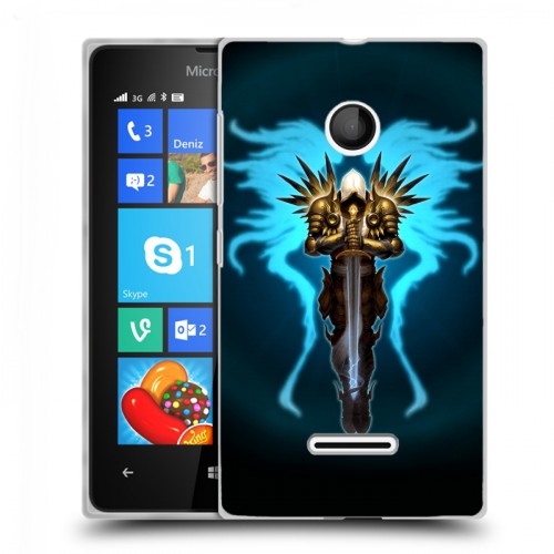 Дизайнерский пластиковый чехол для Microsoft Lumia 435 Diablo