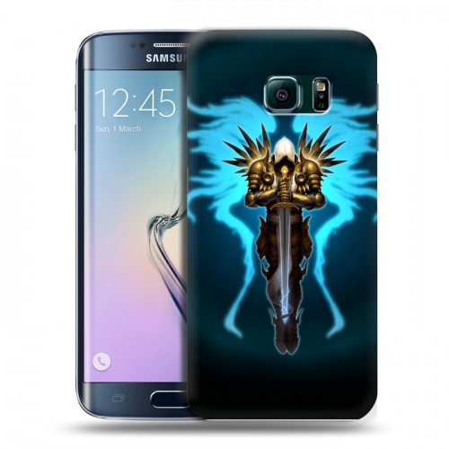 Дизайнерский пластиковый чехол для Samsung Galaxy S6 Edge Diablo