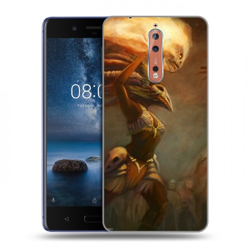 Дизайнерский пластиковый чехол для Nokia 8 Diablo