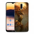 Дизайнерский пластиковый чехол для Nokia 2.3 Diablo