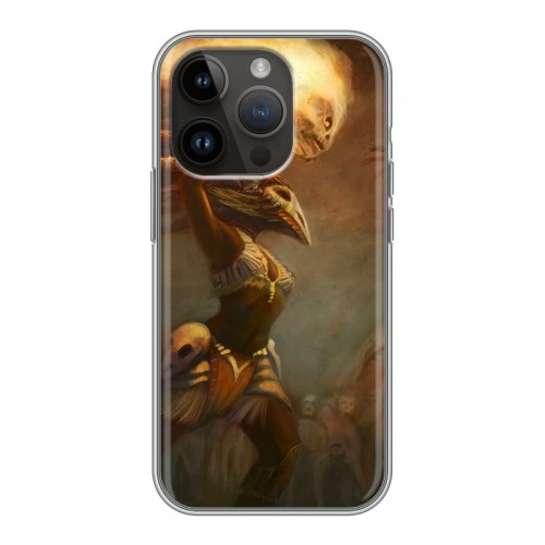 Дизайнерский силиконовый чехол для Iphone 14 Pro Diablo