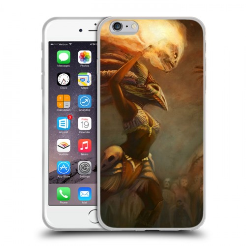 Дизайнерский силиконовый чехол для Iphone 6 Plus/6s Plus Diablo