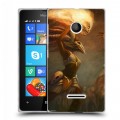 Дизайнерский пластиковый чехол для Microsoft Lumia 435 Diablo