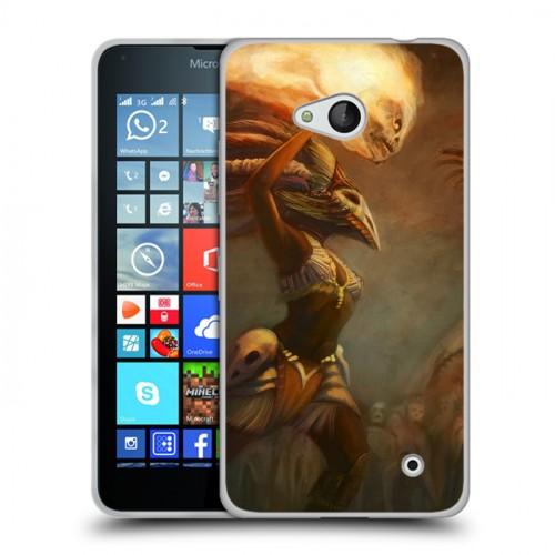 Дизайнерский пластиковый чехол для Microsoft Lumia 640 Diablo