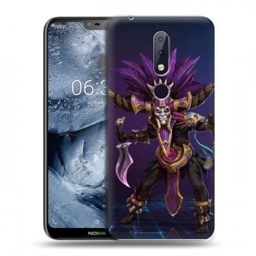 Дизайнерский пластиковый чехол для Nokia 6.1 Plus Diablo