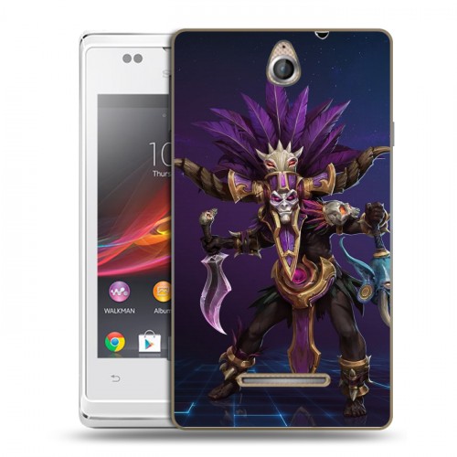 Дизайнерский пластиковый чехол для Sony Xperia E Diablo