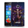 Дизайнерский пластиковый чехол для Microsoft Lumia 435 Diablo