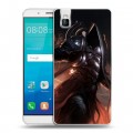 Дизайнерский пластиковый чехол для Huawei ShotX Diablo