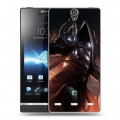 Дизайнерский пластиковый чехол для Sony Xperia S Diablo