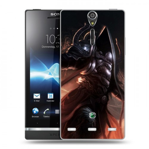 Дизайнерский пластиковый чехол для Sony Xperia S Diablo