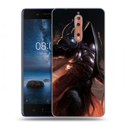 Дизайнерский пластиковый чехол для Nokia 8 Diablo