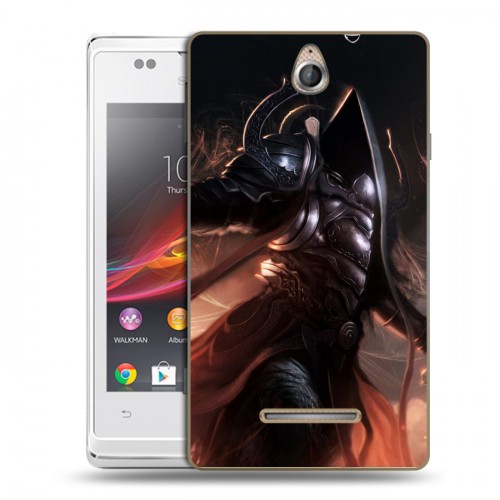 Дизайнерский пластиковый чехол для Sony Xperia E Diablo