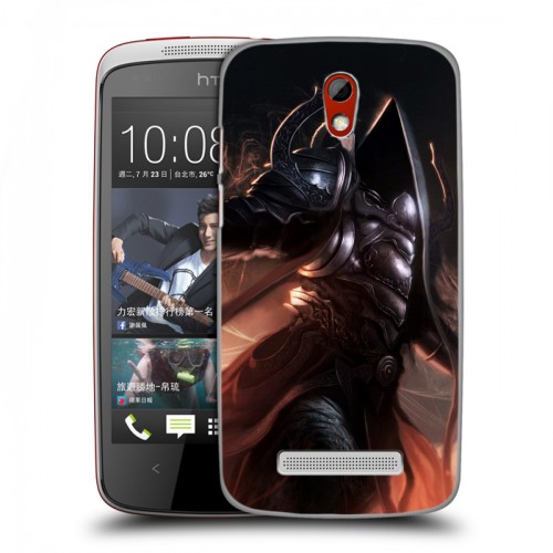 Дизайнерский пластиковый чехол для HTC Desire 500 Diablo