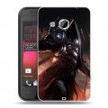 Дизайнерский пластиковый чехол для HTC Desire 200 Diablo