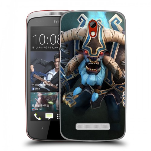 Дизайнерский пластиковый чехол для HTC Desire 500 Dota 2