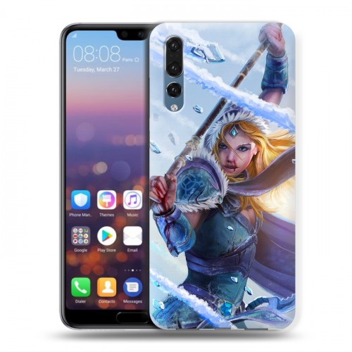 Дизайнерский силиконовый с усиленными углами чехол для Huawei P20 Pro Dota 2