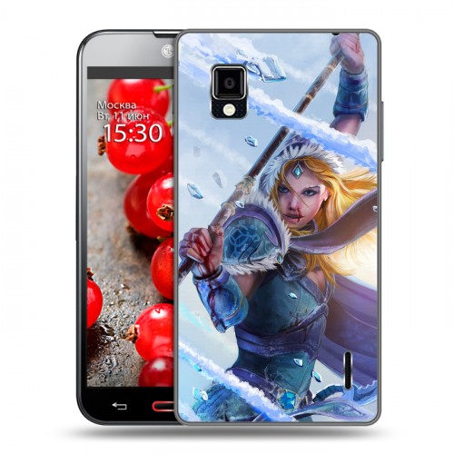 Дизайнерский пластиковый чехол для LG Optimus G Dota 2