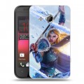 Дизайнерский пластиковый чехол для HTC Desire 200 Dota 2