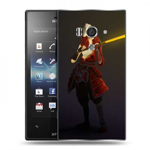 Дизайнерский пластиковый чехол для Sony Xperia acro S Dota 2