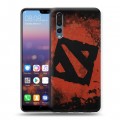 Дизайнерский силиконовый с усиленными углами чехол для Huawei P20 Pro Dota 2