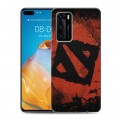 Дизайнерский пластиковый чехол для Huawei P40 Dota 2