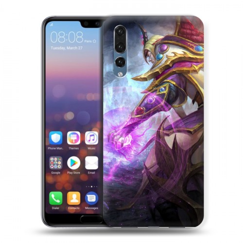 Дизайнерский силиконовый с усиленными углами чехол для Huawei P20 Pro Dota 2