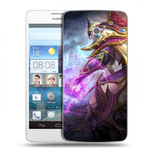 Дизайнерский пластиковый чехол для Huawei Ascend D2 Dota 2