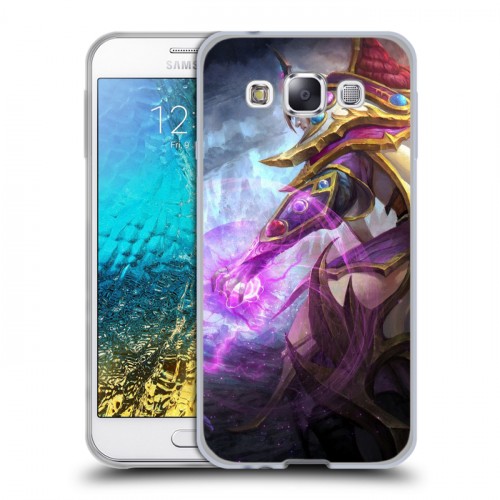 Дизайнерский пластиковый чехол для Samsung Galaxy E5 Dota 2