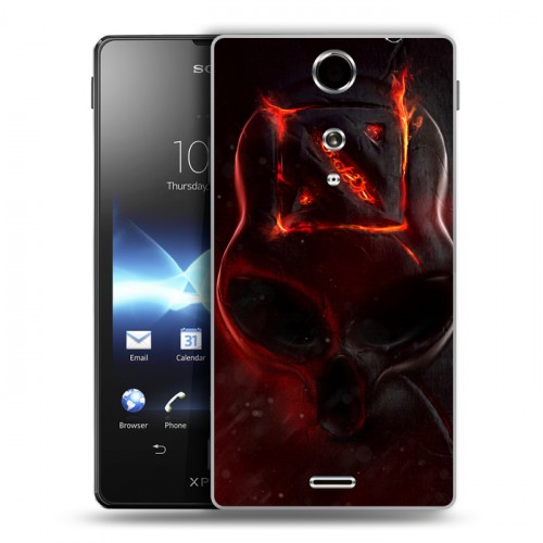 Дизайнерский пластиковый чехол для Sony Xperia TX Dota 2