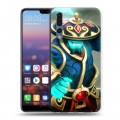 Дизайнерский силиконовый с усиленными углами чехол для Huawei P20 Pro Dota 2