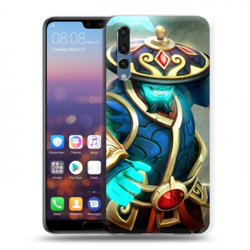 Дизайнерский силиконовый с усиленными углами чехол для Huawei P20 Pro Dota 2