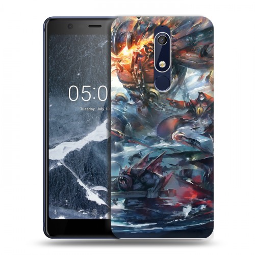 Дизайнерский пластиковый чехол для Nokia 5.1 Dota 2