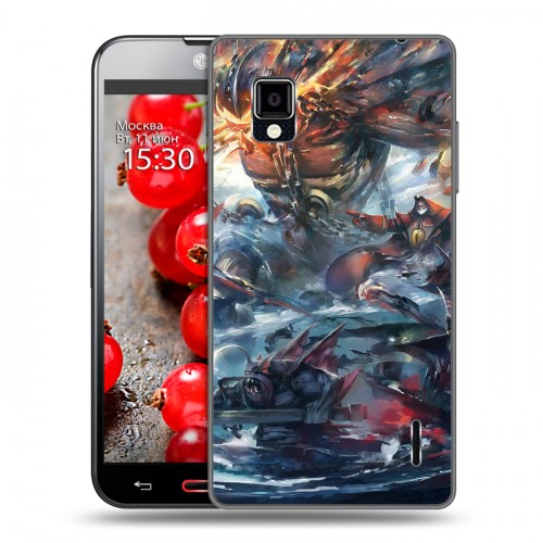 Дизайнерский пластиковый чехол для LG Optimus G Dota 2